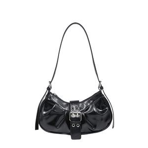 Pu Leather Punk Rivet Shoulder Bags Vintage Handbag Purses Dark Black :<